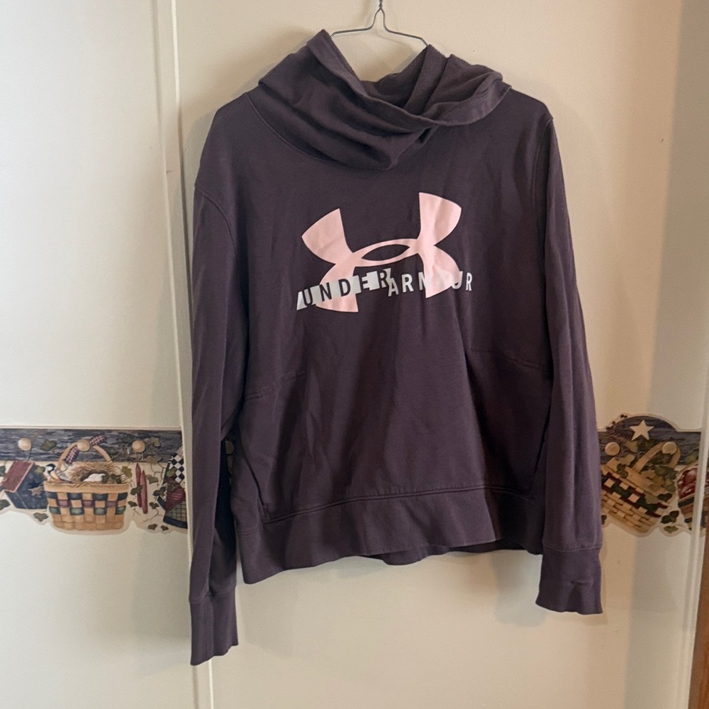 Under Armour Women's Cowl Neck Sweater in Purple and Pink